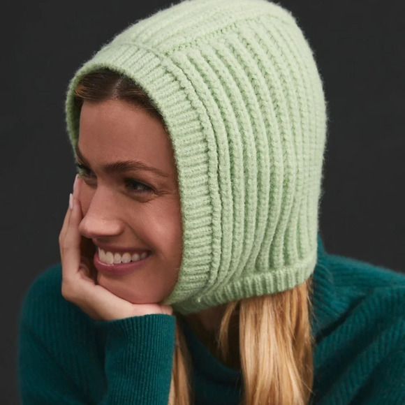 COPY - Anthropologie WHITE  Mini Knit Hood - Picture 2 of 2